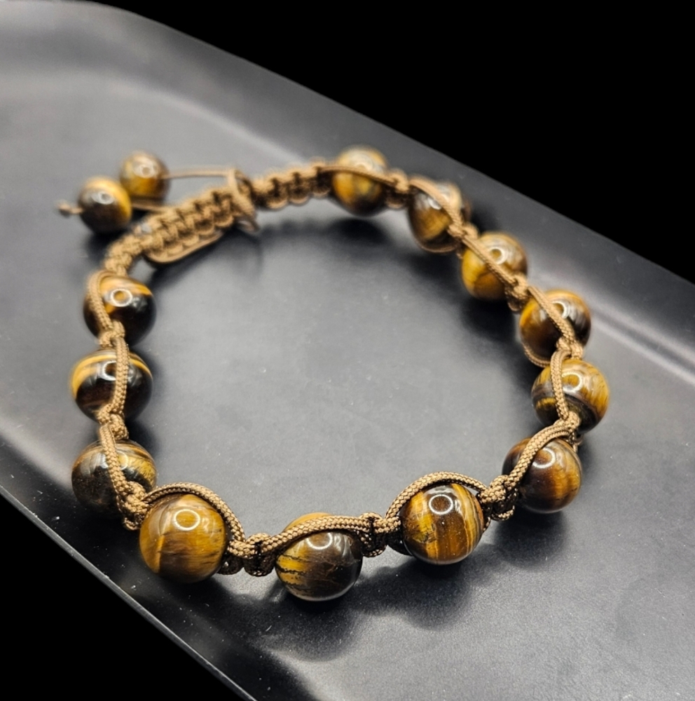 Tigers Eye Shamballa Bracelet